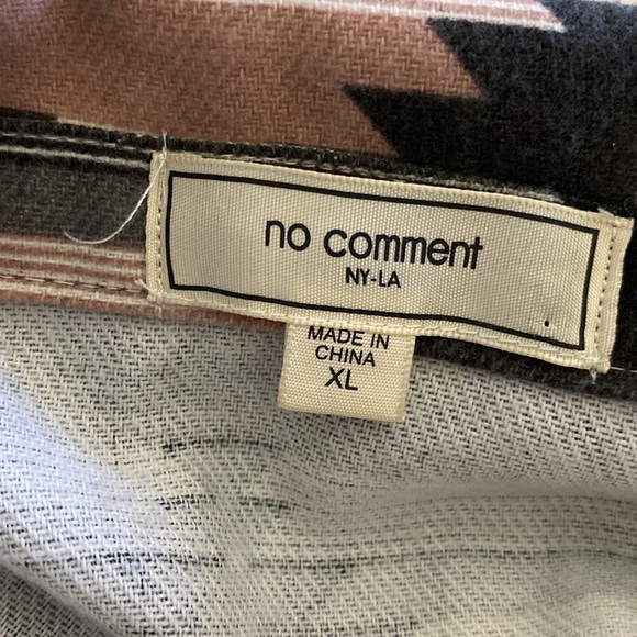 No Comment NY-LA woman’s Aztec shacket Jacket shirt long sleeve, size XL - Picture 8 of 14